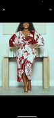 Red Tie Dye Dress