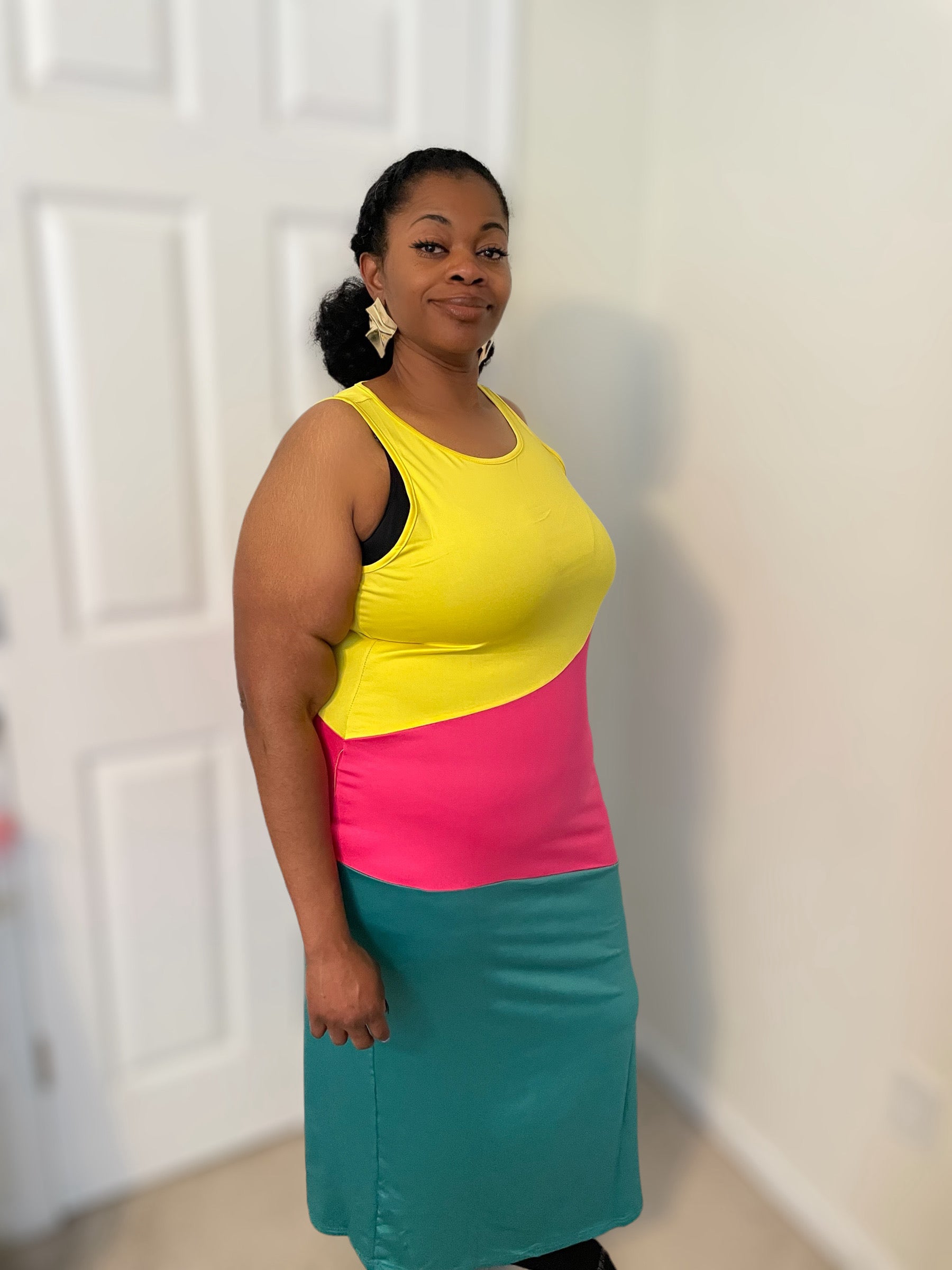 colorblock plus size maxi dresses Colorblock Plus Size Maxi Dress – B'el 'Ego