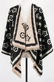 Multi Print Scarf AMS1925: Black