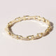 Linked Chain Style Bangle with CZ Buckle Closure : BG / ONE SIZE