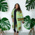 Green Long Cardigan